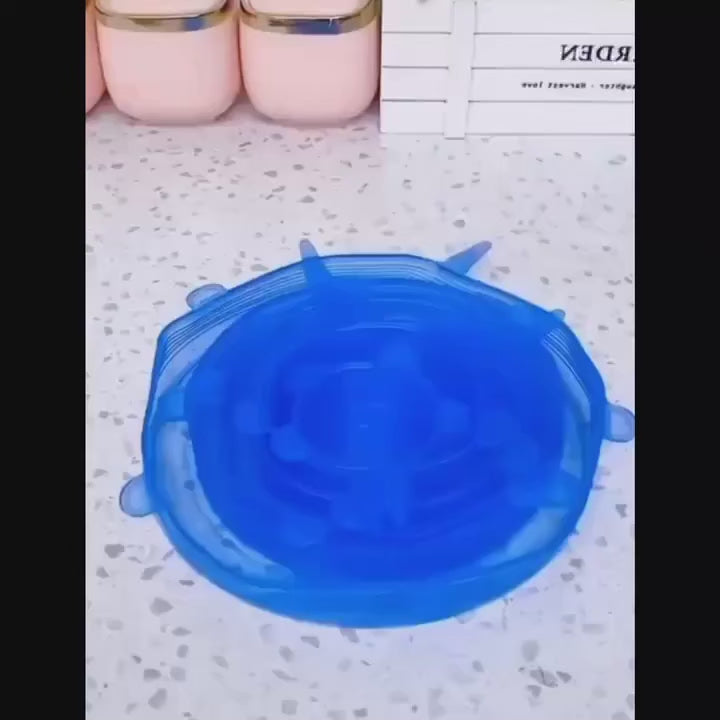 6pcs Silicone Stretch Lids Demo